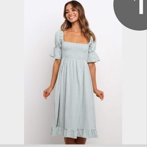 Petal & Pup Light Blue Midi Dress